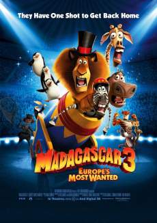 Madagascar 3 2012 Dual Audio Hindi 480p 300MB Mp4Moviez